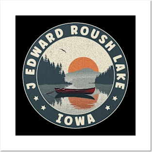 J Edward Roush Lake Iowa Sunset Posters and Art